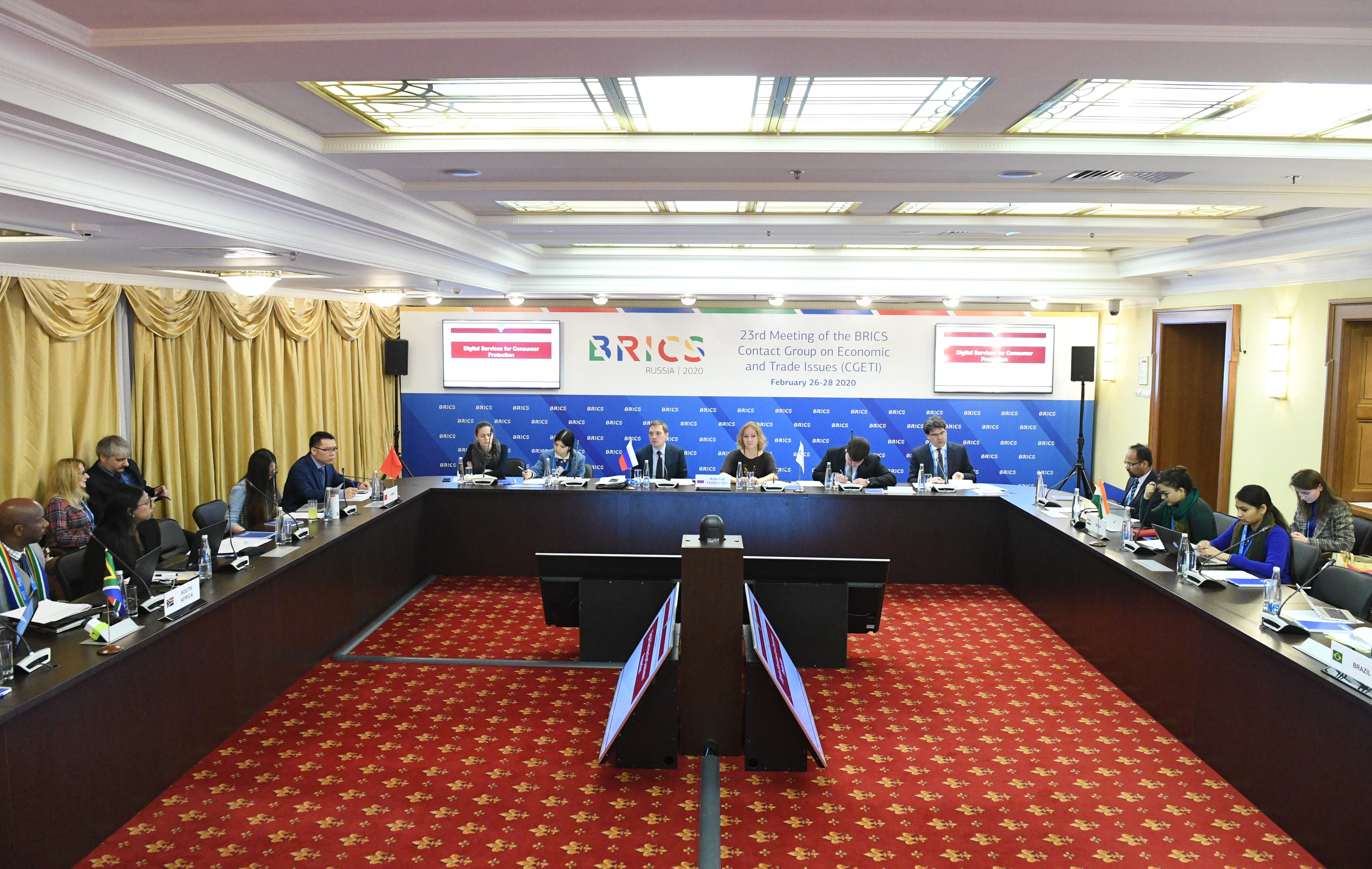 Об участии представителей России в работе Контактной группы БРИКС по торговым и экономическим вопросам